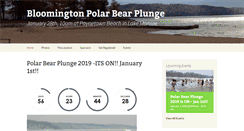 Desktop Screenshot of bloomingtonpolarbearplunge.com