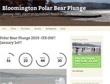Tablet Screenshot of bloomingtonpolarbearplunge.com